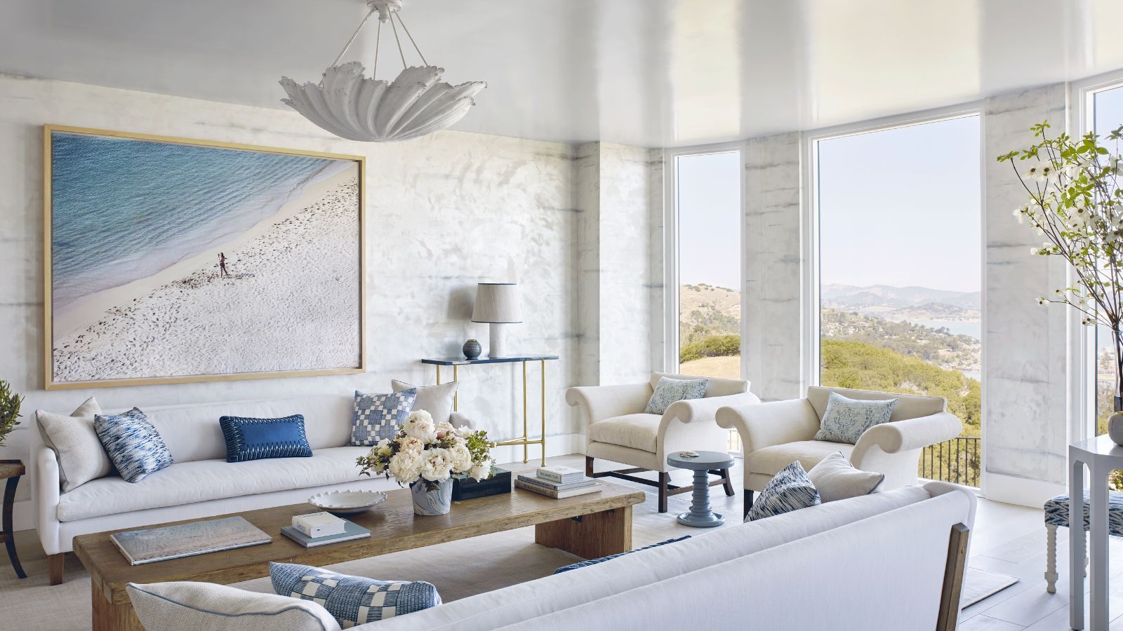 Bright California-style room with finished walls